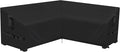 Outdoor V-Shaped Sectional Sofa Cover fit 80" x 80", Waterproof Patio Couch by Hiticover