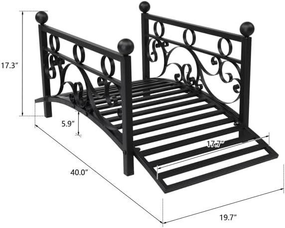 Black Iron Foot Bridge, Bridge Walkway - Image 7