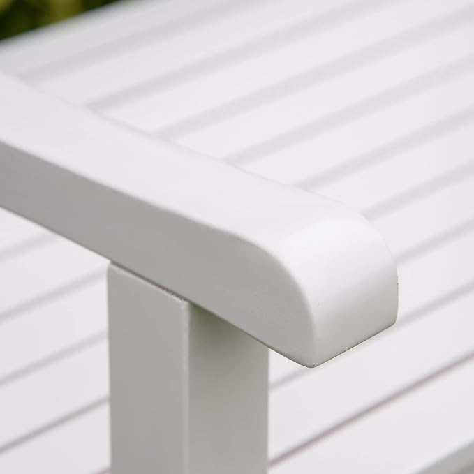Outsunny 2-Seater Wooden Garden Bench, 4FT Outdoor Patio Loveseat - Image 9