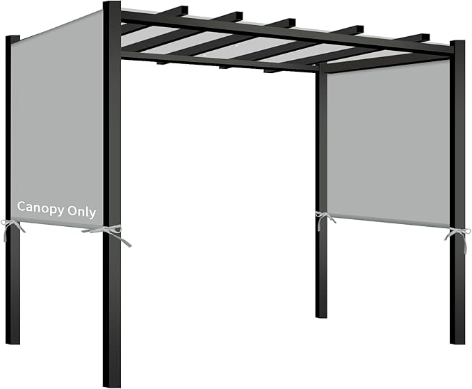 17x6.8 Ft Universal Pergola Replacement Canopy, Outdoor Canopy Shade Cover by TNGAN