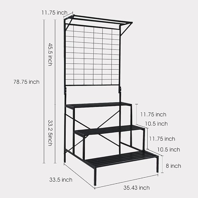 Zhongma 3 Tier Large Heavy Duty Plant Stand - Image 4