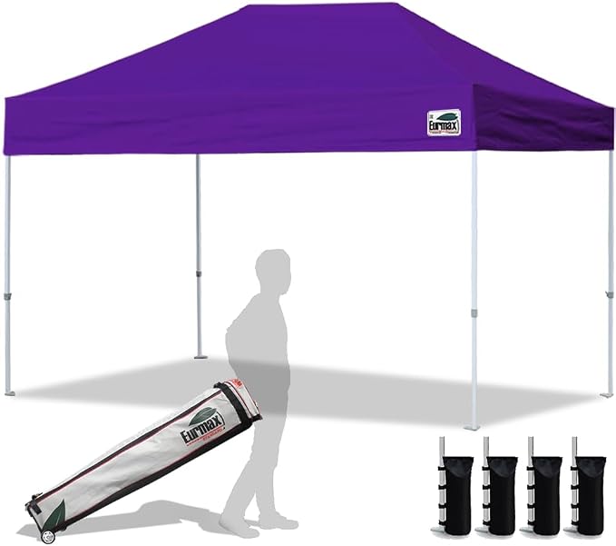 Eurmax USA 8'x12' Pop Up Canopy Tent Commercial Instant Canopies by Eurmax