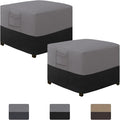 Easy-Going Outdoor Ottoman Cover, Waterproof Patio Ottoman Cover, Heavy Duty by Easy-Going