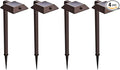 Mesh Linkable Series 4-Pack Solar LED Security Pathway Light w/ LiFePO4 Battery by HomeZoneLiving