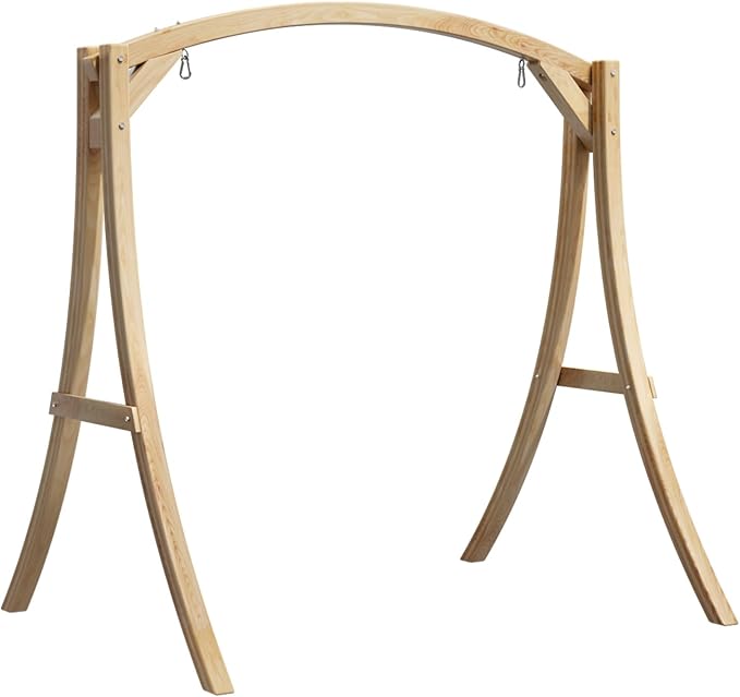 VINGLI 5FT Wooden Swing Frame, 1000LBS Heavy Duty A-Frame Porch Swing Stand by VINGLI