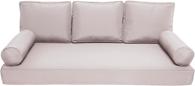 Outdoor Twin daybed Cover, for Outside Patio Porch Swing Chair Mattress Bolster by FSJITF