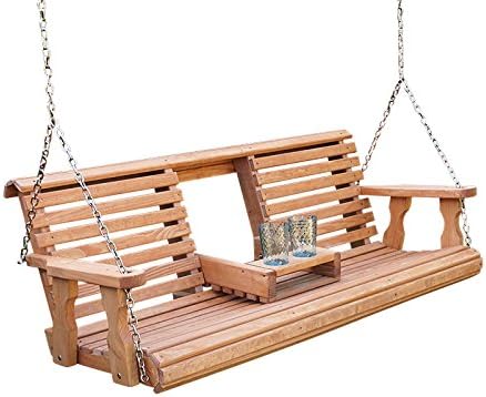 Porchgate Amish Heavy Duty Console Porch Swing by Porchgate
