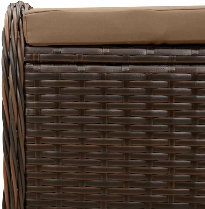 vidaXL Patio Stool with Cushion - Image 5