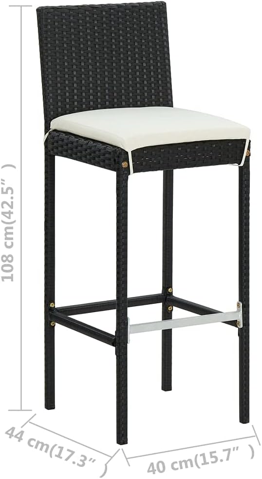 vidaXL 5-Piece Outdoor Patio Bar Set - Image 10