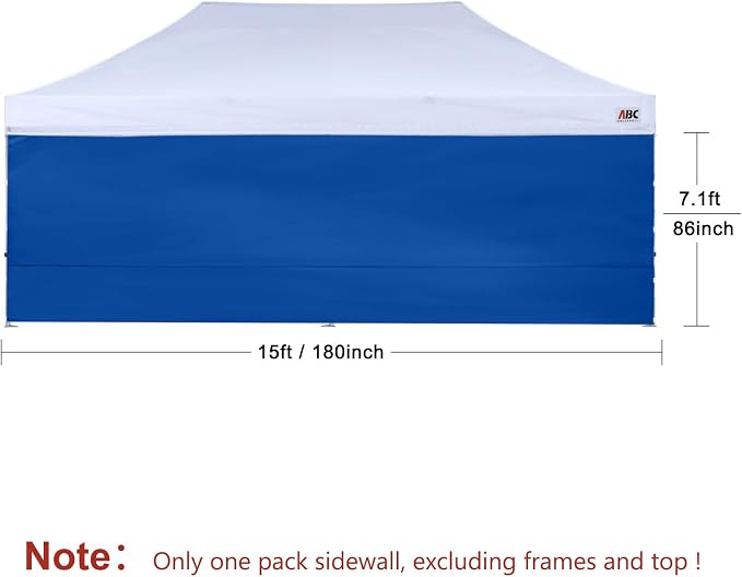 ABCCANOPY Instant Canopy SunWall 10x20 FT, 1 Pack Sidewall Only, No Frame or Top - Image 2