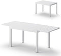 All-Aluminum Expandable Outdoor Patio Dining Table by Oasbira