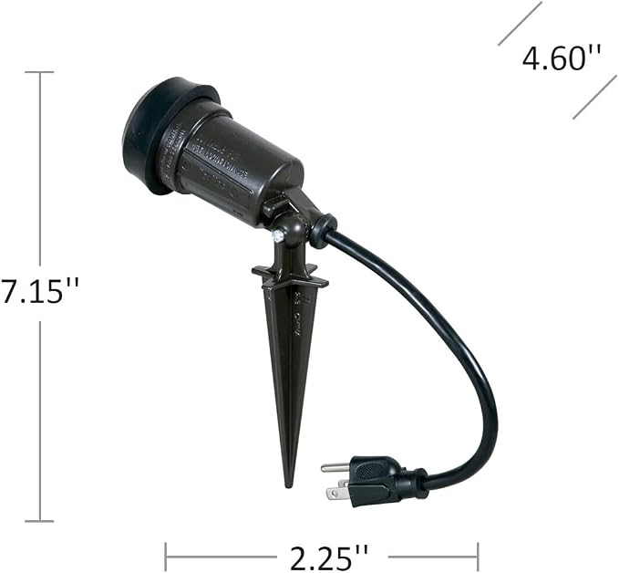 BELL Hubbell SL101B Portable Spike Light Par 38 Bulb Bronze Finish, 75-150 Watt - Image 6