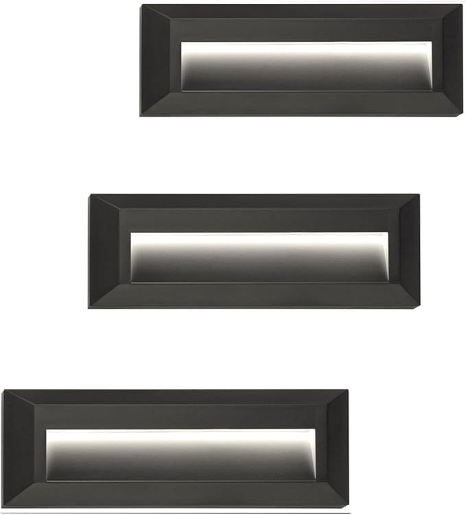 ZONK LED Step Lights 110-240V OutdoorIndoor Stair Lights, Waterproof IP65 2W by PLASTICSTEPLIGHTSWALLLIGHTS