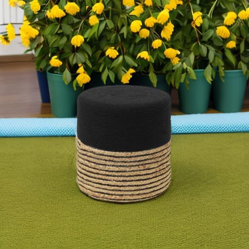 REDEARTH · Cylindrical Pouf Ottoman - Image 6