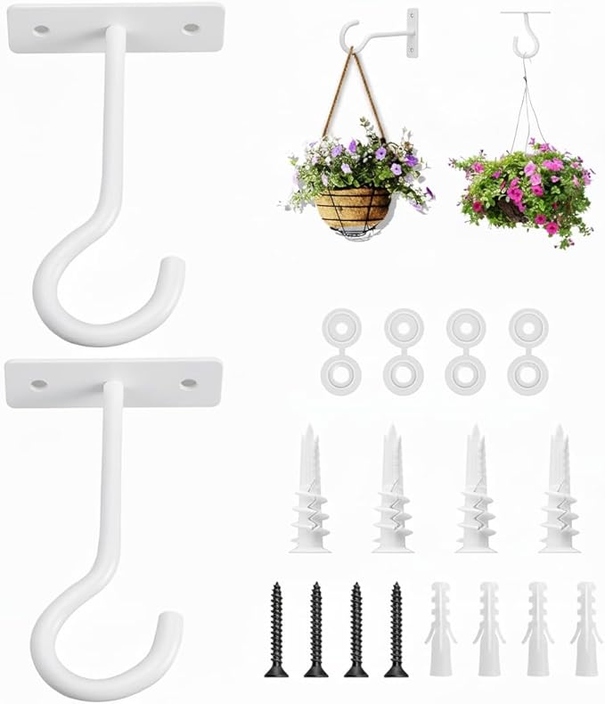 2Pack 4Inch Ceiling Hooks for Hanging Plant, Hanger for Indoor and Outdoor by AnDocK