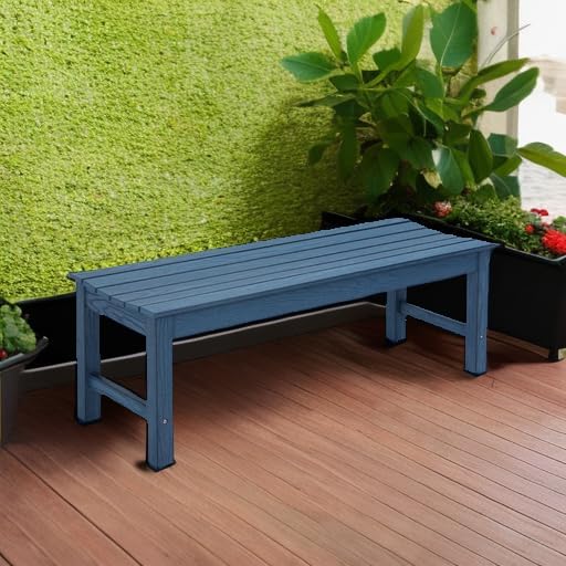 Stoog Outdoor Bench, 2-Person Patio Dining Bench, Waterproof Garden Bench - Image 2