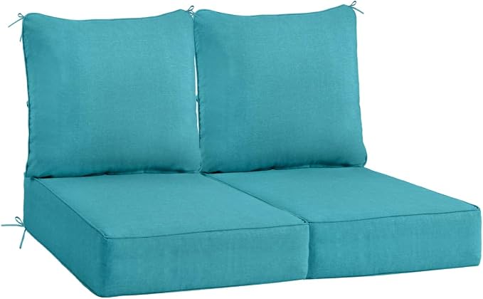 Sundale Outdoor Olefin Deep Seat Cushion Set of 2, Patio Chair Cushion and by SundaleOutdoor