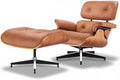 Top Grain Leather, Mid Century Chaise Lounge Chair and Ottoman, Reading Chair by MakeHomeBetter