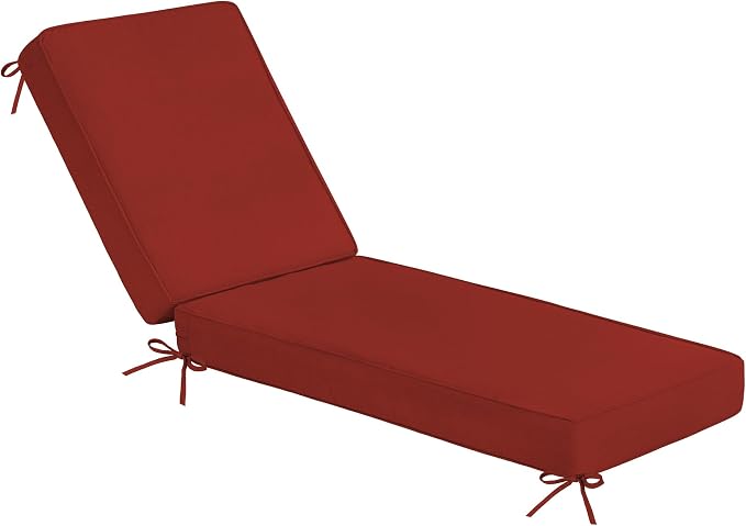 Sundale Outdoor Olefin Chaise Lounge Cushion, Water-Resistant Patio Lounge by SundaleOutdoor