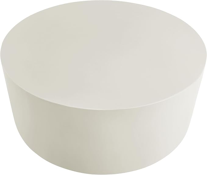 Modway Brion 34 Inch Round Concrete Coffee Table – Indoor/Outdoor Tapered - Image 9