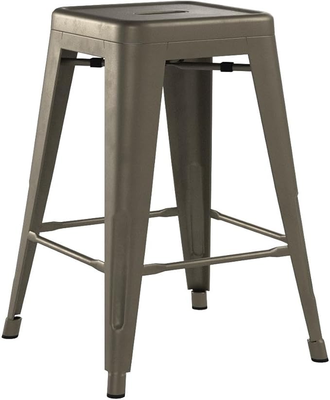 Furmax 24 Inch Metal Bar Stools Set of 4, Counter Height Bar Stools Height High - Image 6