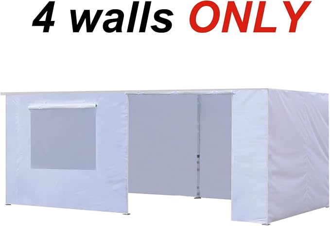 Eurmax USA Full Zippered Walls for 10 x 20 Easy Pop Up Canopy Tent, Enclosure - Image 3