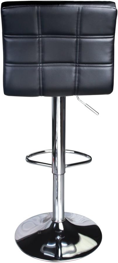 Leopard Modern Square PU Leather Adjustable Bar Stools - Image 6