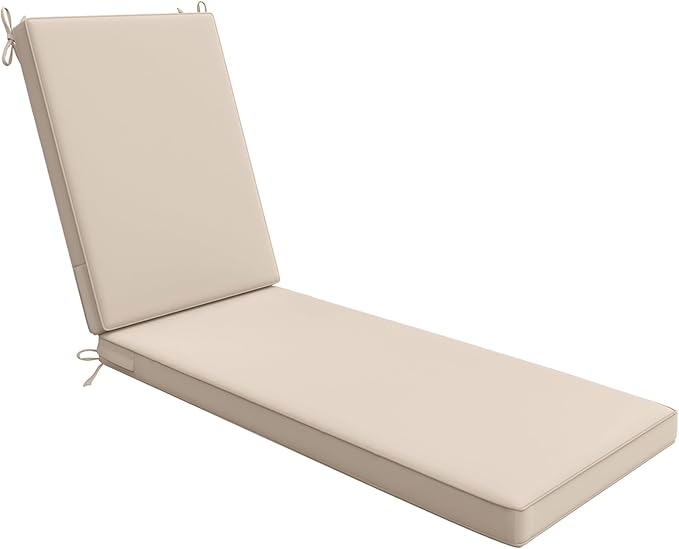 AAAAAcessories Outdoor Chaise Lounge Cushions, Waterproof Patio Furniture by AAAAAcessories