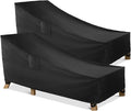 WLEAFJ Patio Chaise Lounge Cover Waterproof, Heavy Duty Outdoor Lounge Chair by WLEAFJ