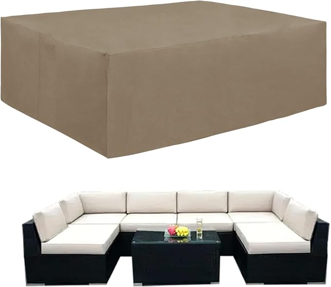 Easy-Going 600D Heavy Duty Patio Furniture Cover, Outdoor Rectangular Table and by Easy-Going