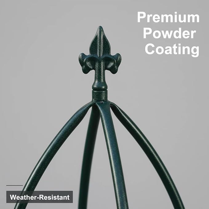 100% Metal Obelisk Garden Trellis 6.3 Feet Tall Sturdy Plant Support - Image 4
