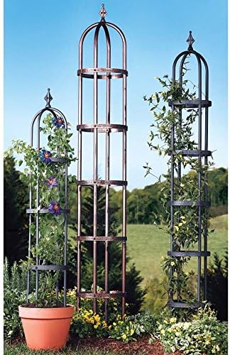 Plow & Hearth Metal Garden Obelisk | Indoor/Outdoor | Powder-Coated Steel | - Image 2
