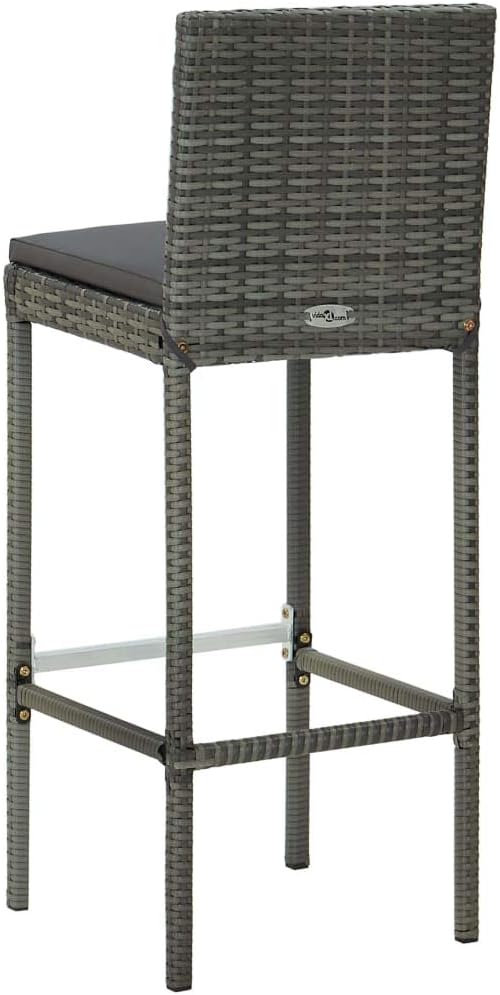 vidaXL 3 Piece Outdoors Patio Bar Set - Image 8