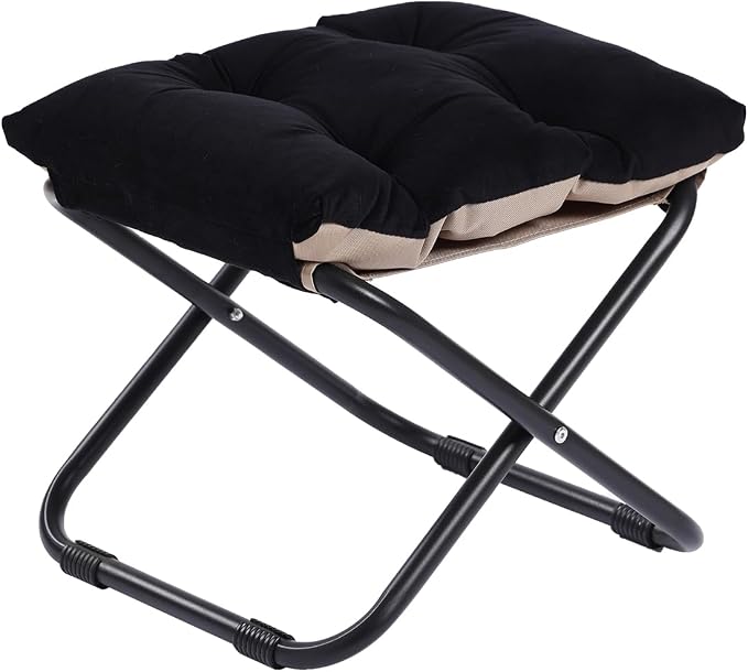 LITA Folding Upholstered Footrest Stool by LITA