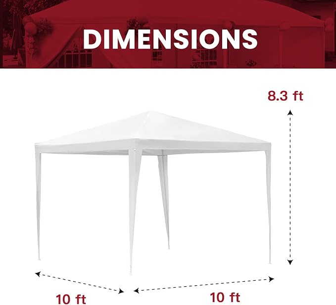 10x10 Gazebo Waterproof Outdoor Canopy Patio Tent Party Tent - Image 8