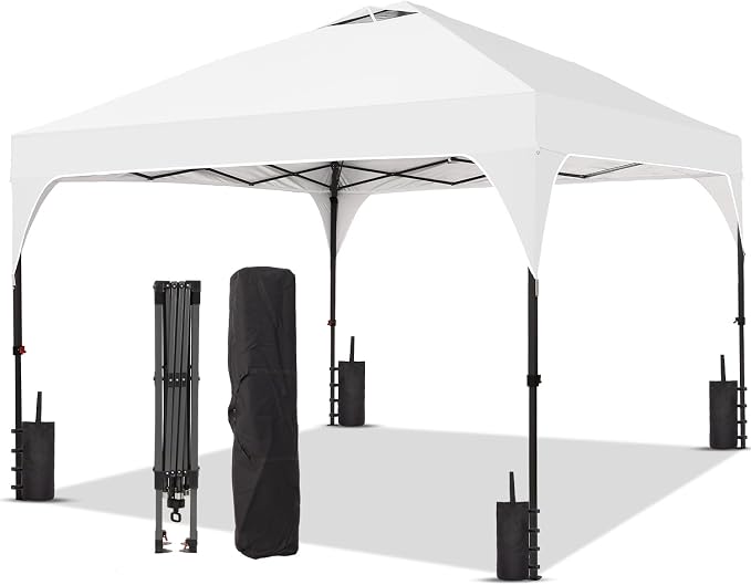 8x8 FT Canopy Tent, 1-Button Push Pop Up Canopy by Oneofics