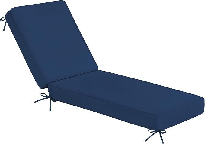 Sundale Outdoor Olefin Chaise Lounge Cushion, Water-Resistant Patio Lounge by SundaleOutdoor
