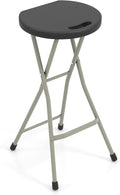 GYMAX Folding Stool, 28in Portable Collapsible Bar Stool by GYMAX