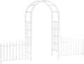 VINGLI Garden Arbor, PVC Garden Arch Trellis by VINGLI