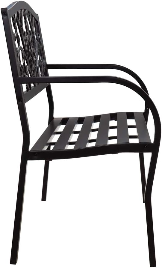 Evergreen Garden Weatherproof Outdoor Bench Blooming Garden | Holds Up to 300 - Image 5