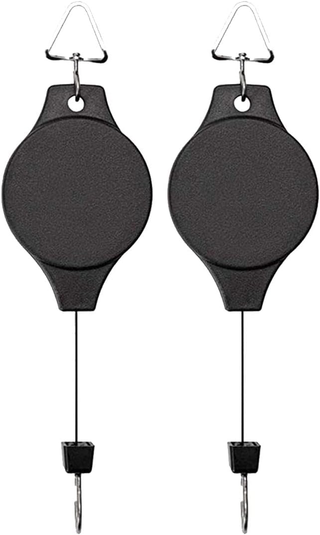 Pack Plant Hook Pulley, Retractable Plant Hanger Easy Reach Hanging Flower by Lythor