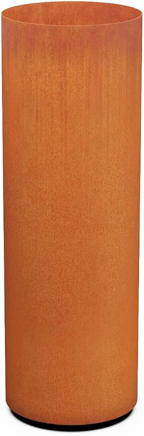 PLANTERCRAFT Corten Steel Metal Planter Box, Round Sizes, Modern Garden Steel by Plantercraft