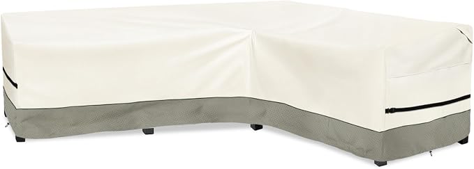 okcool Outdoor Sectional Sofa Cover Waterproof-L-Shaped Patio Furniture Covers by Okcool