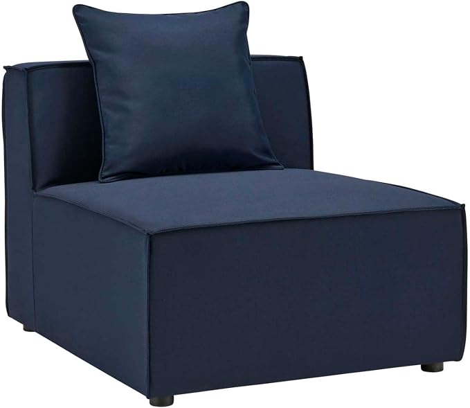 Modway EEI-4209-NAV Saybrook Patio Armless Chair in Navy Blue by Modway