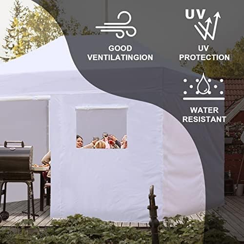 Eurmax USA Full Zippered Walls for 10 x 15 Easy Pop Up Canopy Tent, Enclosure - Image 2