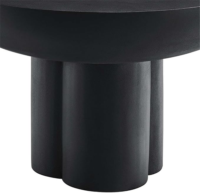 Modway EEI-6760-BLK Caspian Round Concrete Coffee Table - Image 6