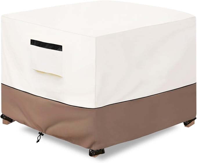 Patio Ottoman Cover Waterproof Heavy Duty Square Outdoor Ottoman Covers by SoloToo