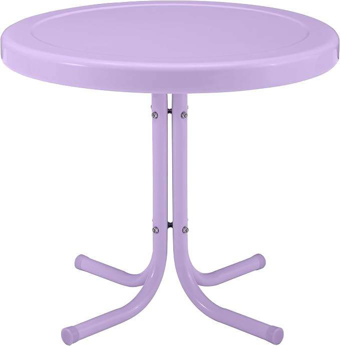 Crosley Furniture Griffith Weather Resistant Retro Metal Outdoor Side Table by CrosleyFurniture