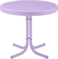 Crosley Furniture Griffith Weather Resistant Retro Metal Outdoor Side Table by CrosleyFurniture