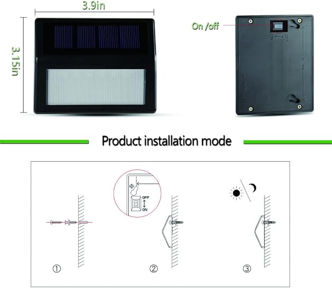 Solar Lights Outdoor, Waterproof Solar Powered Deck Step Lights - Image 3